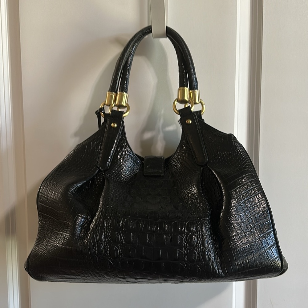 Brahmin -Elisa Black Hobo/Satchel - Picture 4 of 11